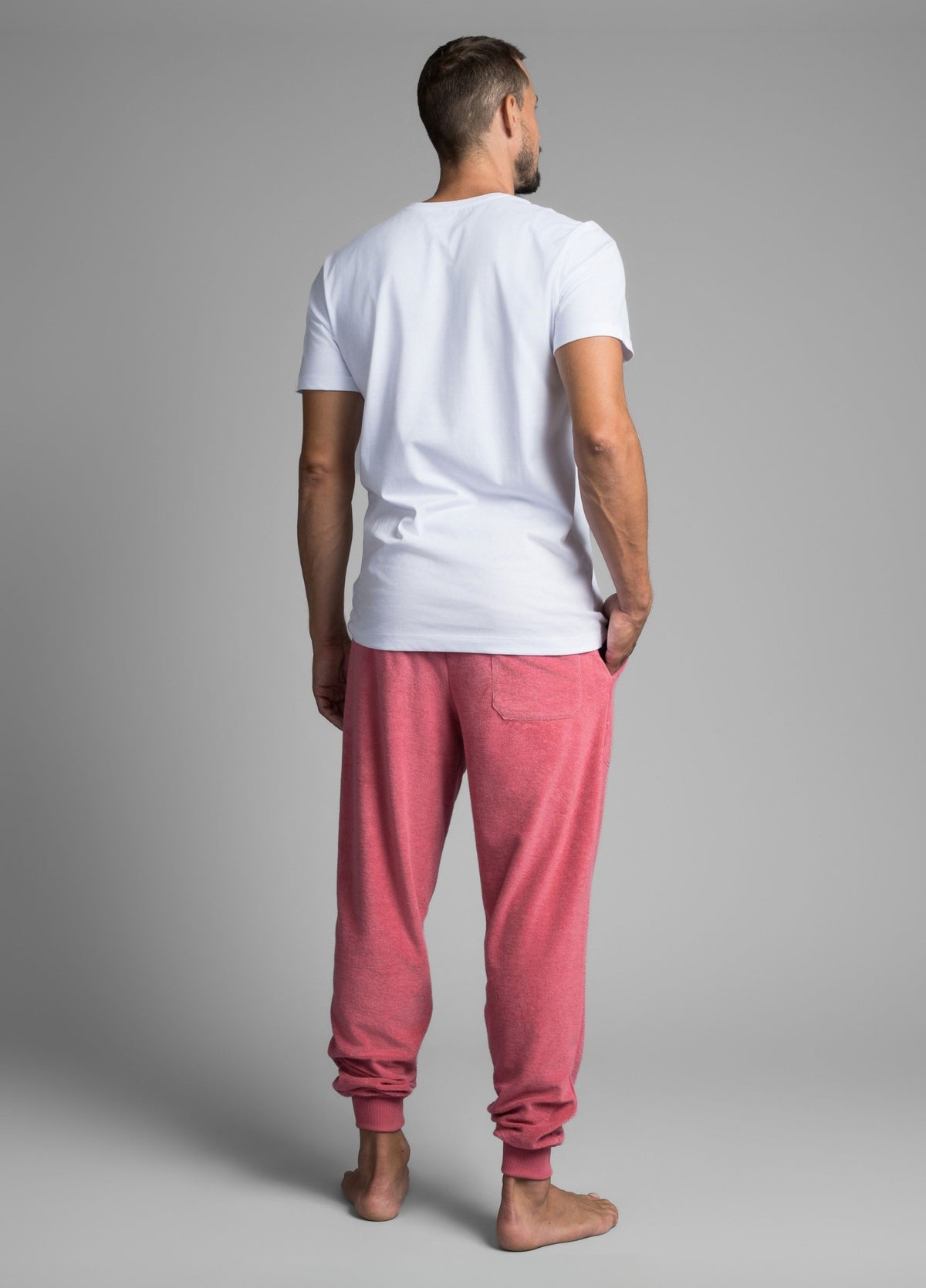 BAROQUE ROSE TOWEL PANTS