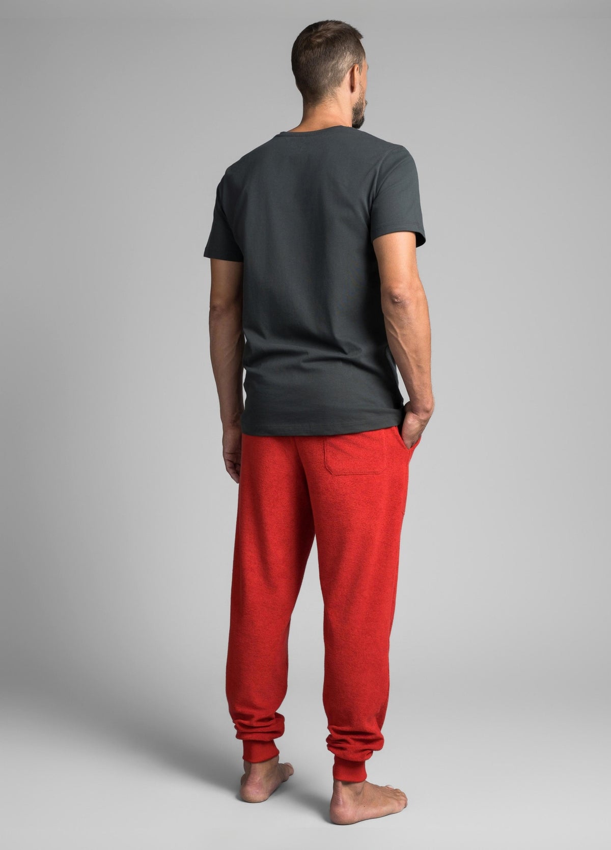 POMPEIAN RED TOWEL PANTS