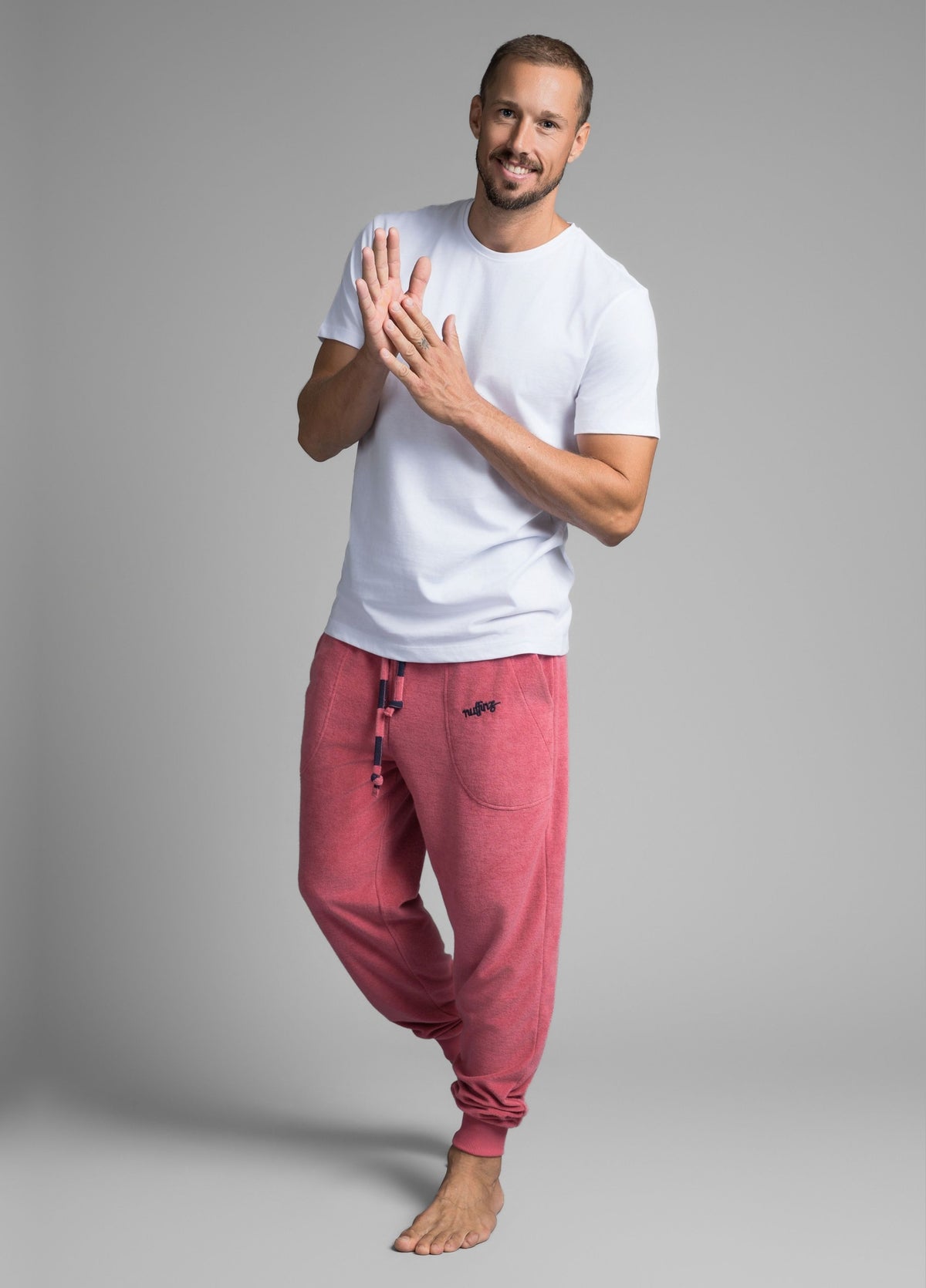 BAROQUE ROSE TOWEL PANTS