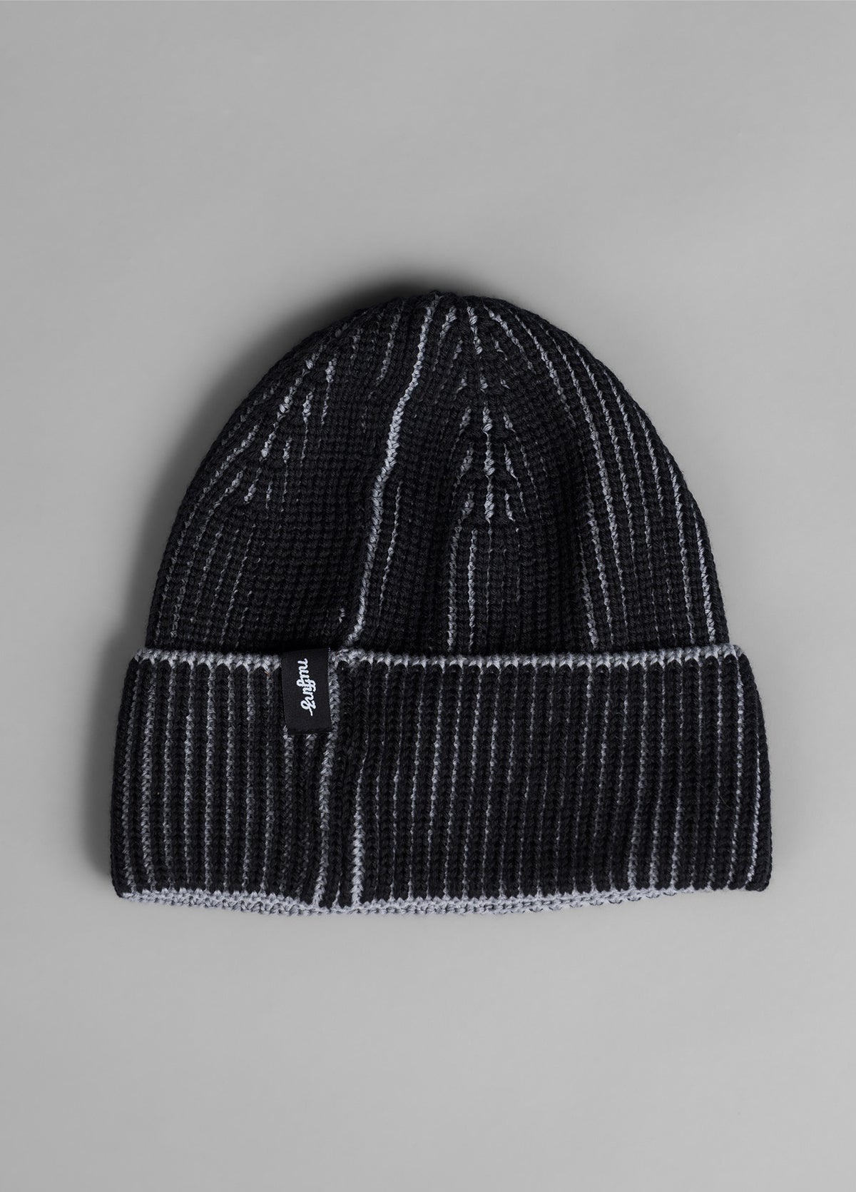 Black Merino Cotton Beanie