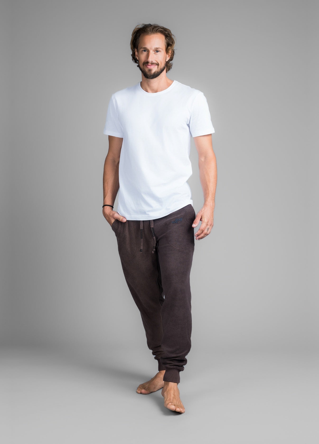 CHOCOLATE PLUM TOWEL PANTS