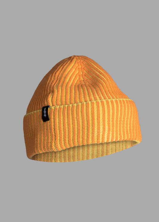 ORANGE MERINO COTTON BEANIE
