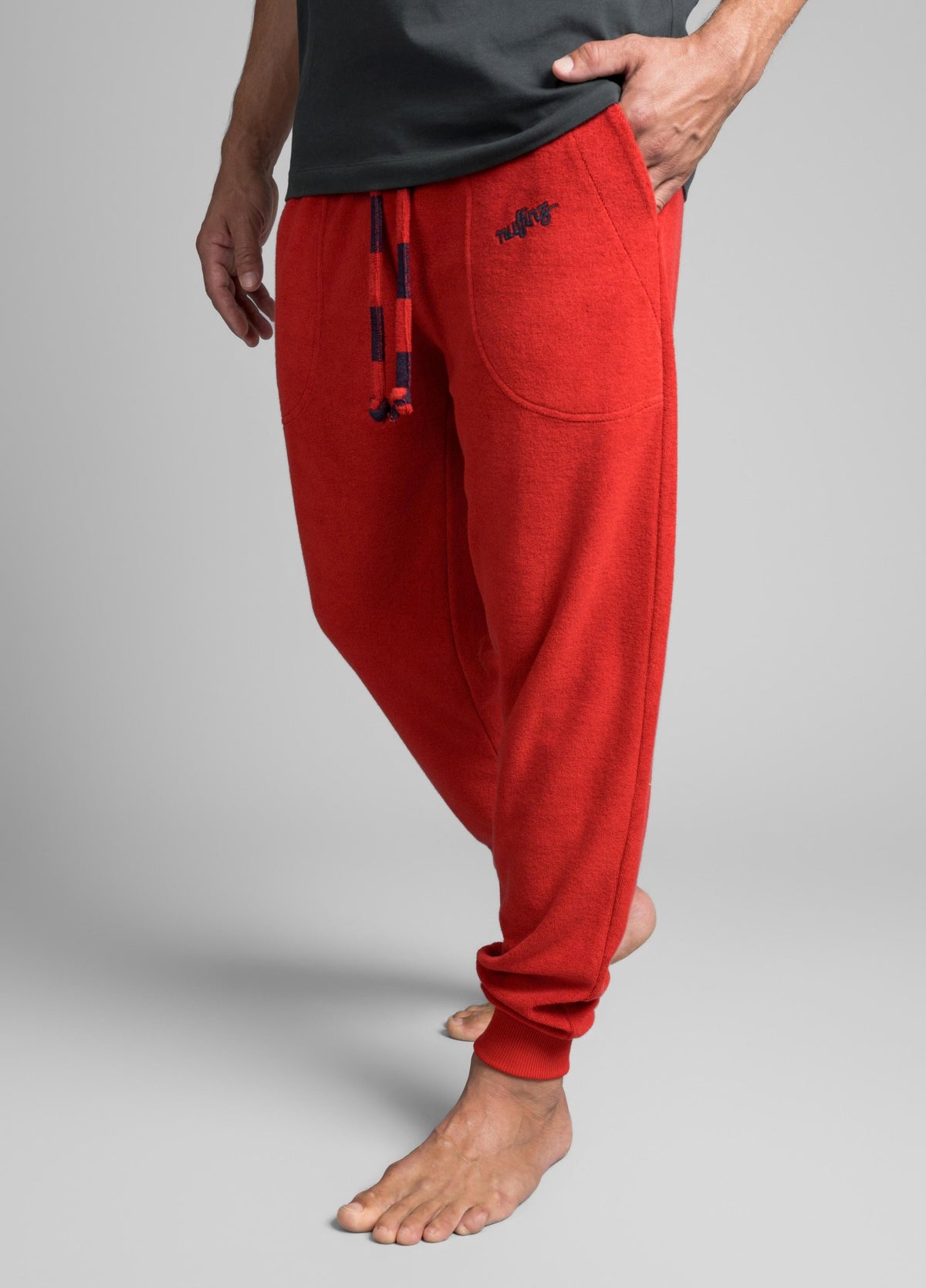 POMPEIAN RED TOWEL PANTS