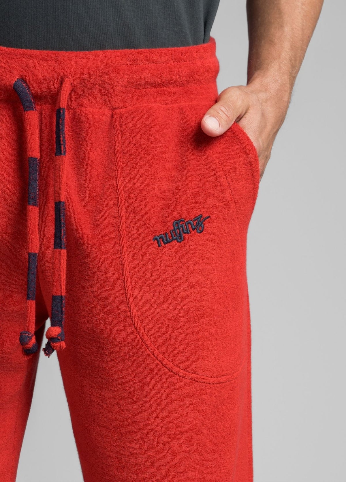 POMPEIAN RED TOWEL PANTS