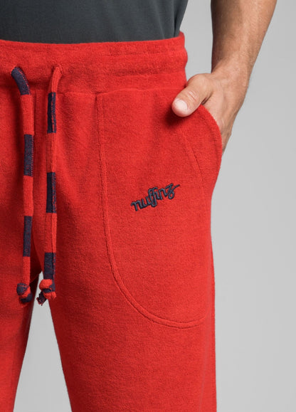 POMPEIAN RED TOWEL PANTS