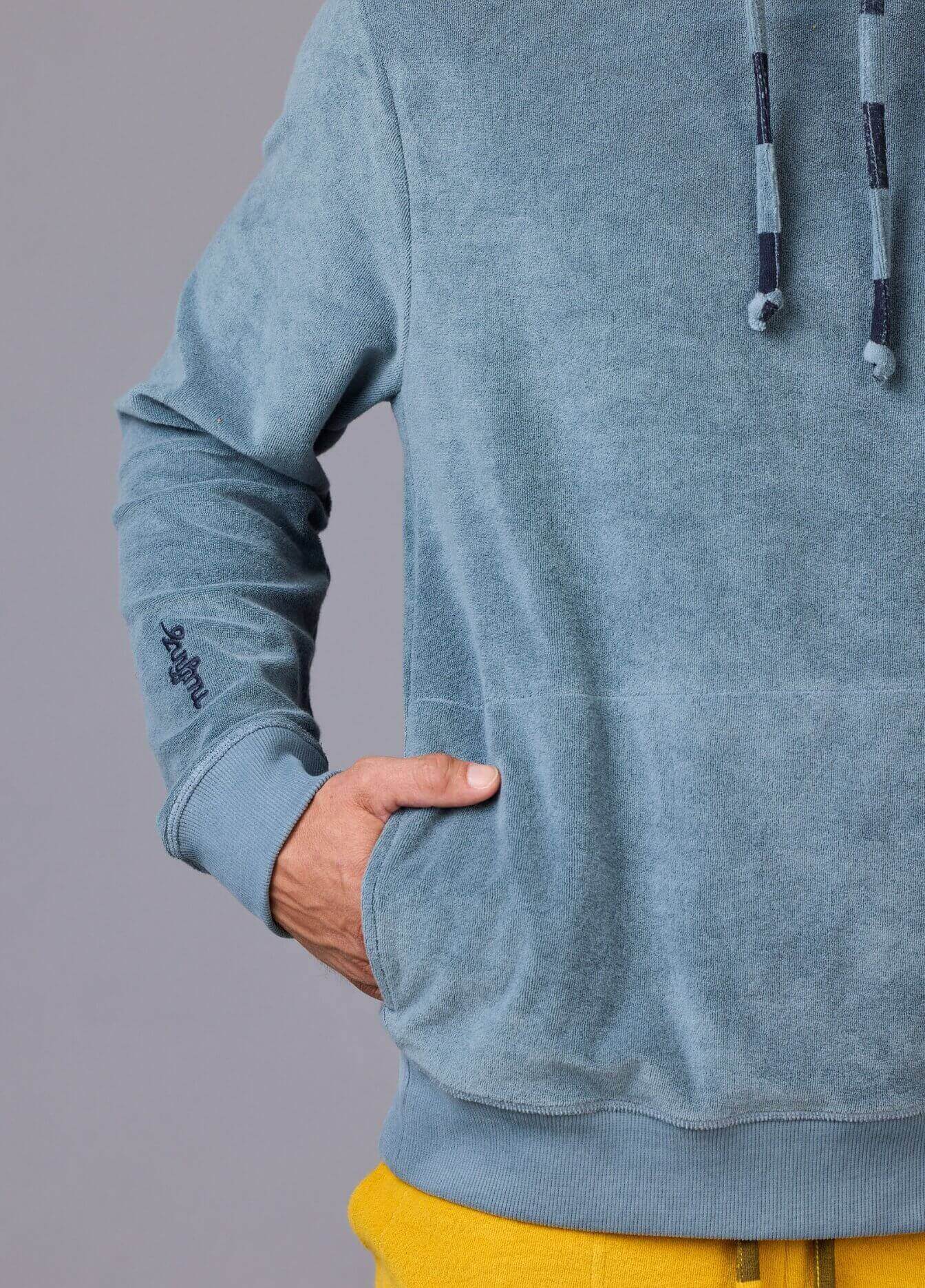 MIRAGE BLUE TOWEL HOODIE