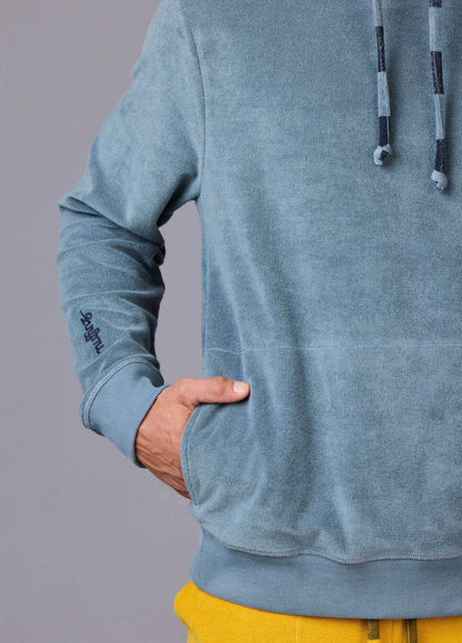 MIRAGE BLUE TOWEL HOODIE
