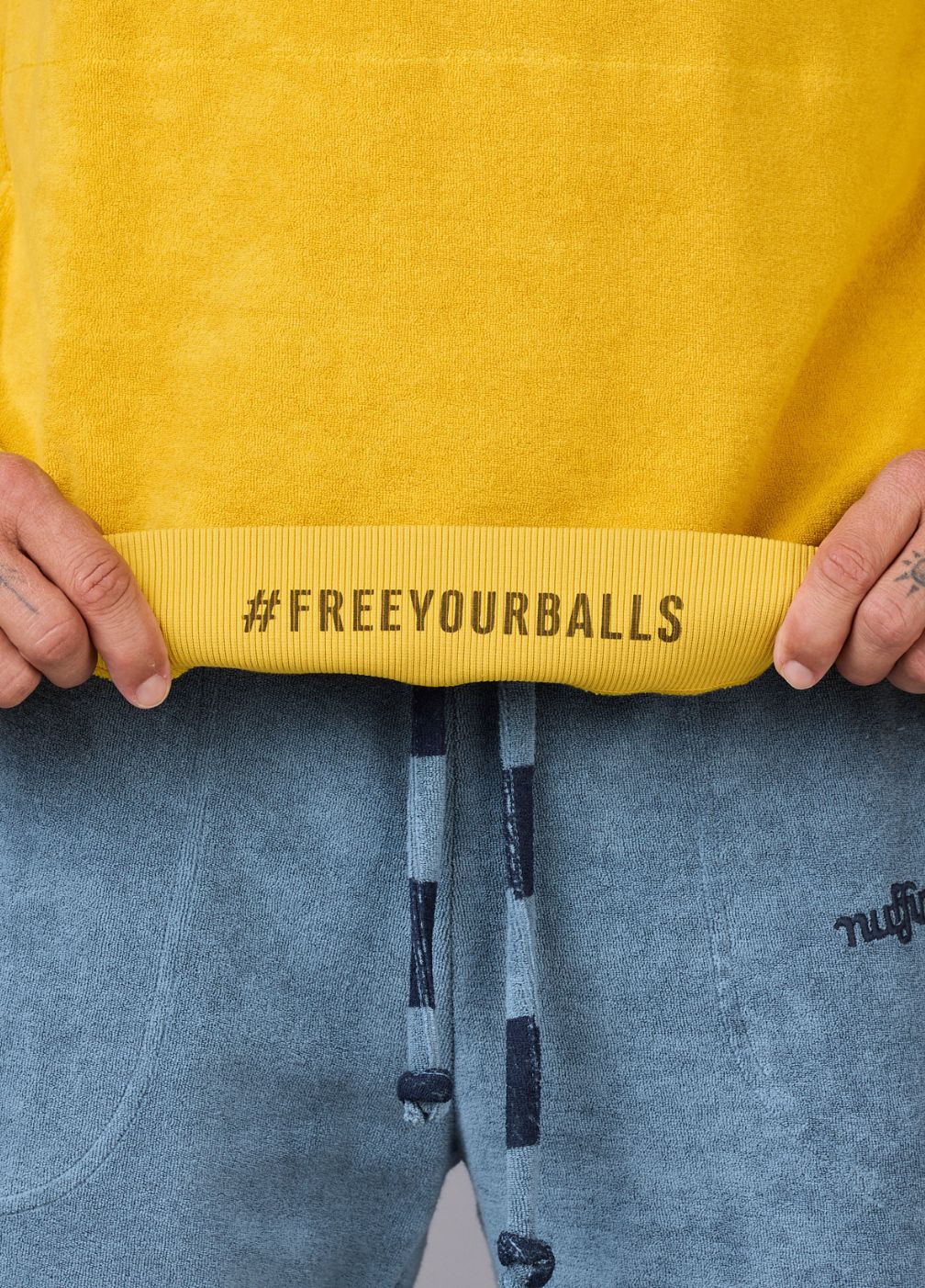 NUGGET GOLD TOWEL HOODIE