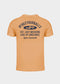 nuffinz menswear- t shirts - GOLD EARTH T-SHIRT PRINT - 100% organic cotton - carbonized - orange with print