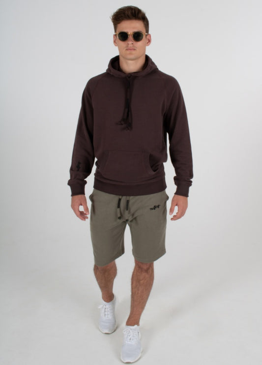 nuffinz the longs hoodie chocolate plum organic cotton sunglasses 