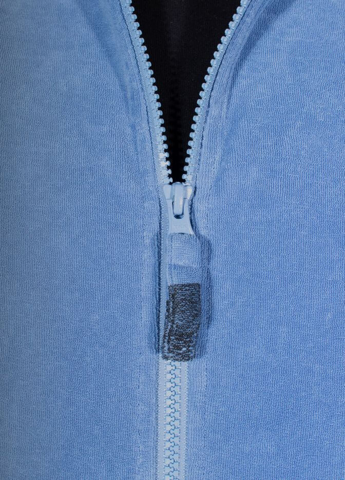 nuffinz towel jacket lily pad blue ykk zipper